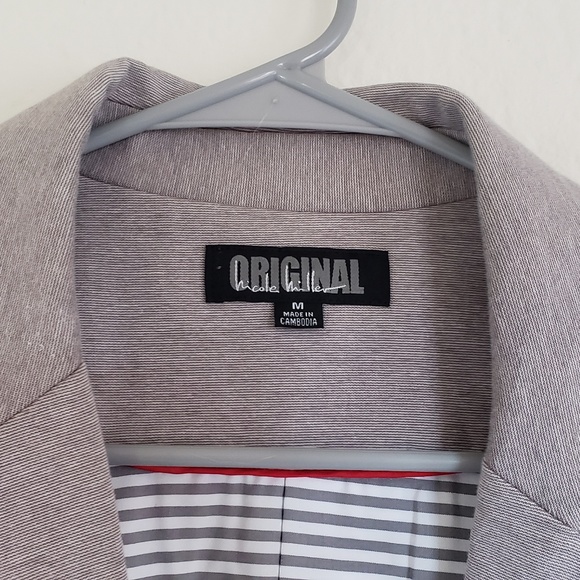 Light Grey Jersey Blazer - Picture 2 of 4